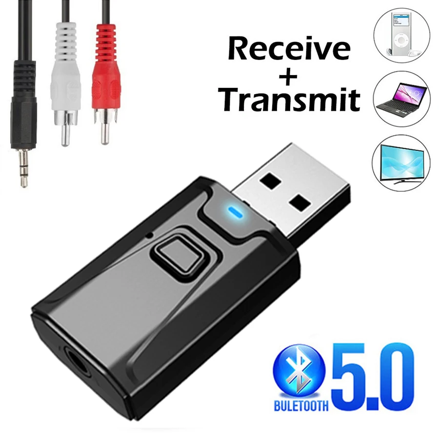 Home Cinema Receiver - USB Bluetooth 5.0 ตัวรับสัญญาณไมโครโฟน 3 ใน