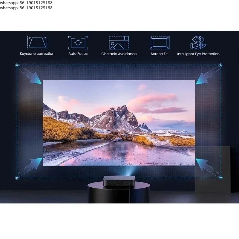 Home Cinema Laser Projector - โปรเจคเตอร์เลเซอร์พกพา Full HD 1080P รองรับ 3D