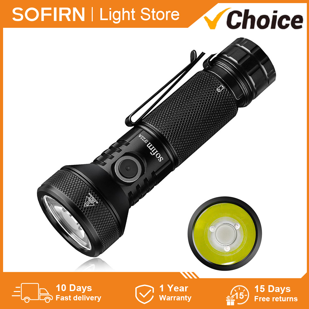 Home Cinema Imax - ไฟฉายสปอตไลท์แบบชาร์จได้ Sofirn IF22A พร้อมหลอดไฟ LED SFT40