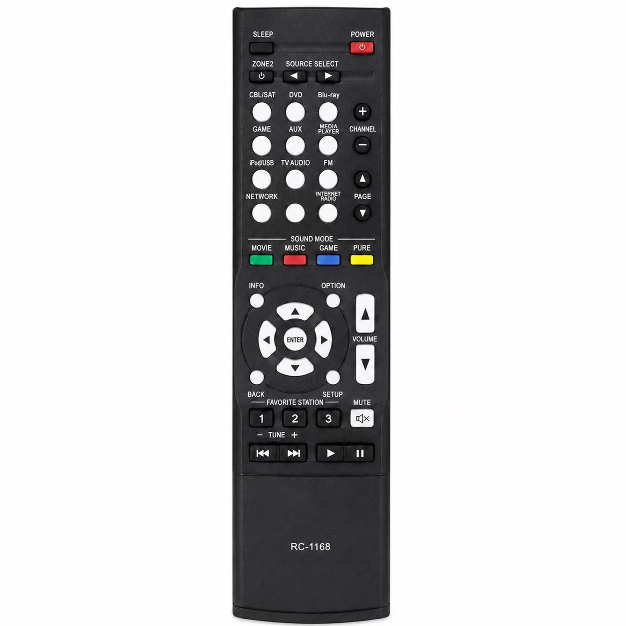 Home Cinema Denon - RC‑1168 รีโมทคอนโทรลทดแทนใหม่สำหรับ Denon AVR‑X510 1000‑7000 Series
