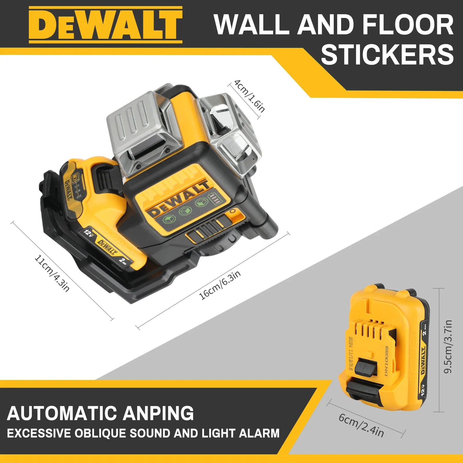 Home Cinema Imax - DEWALT DW089LG 12V MAX เครื่องวัดระดับเลเซอร์สีเขียว 3x360