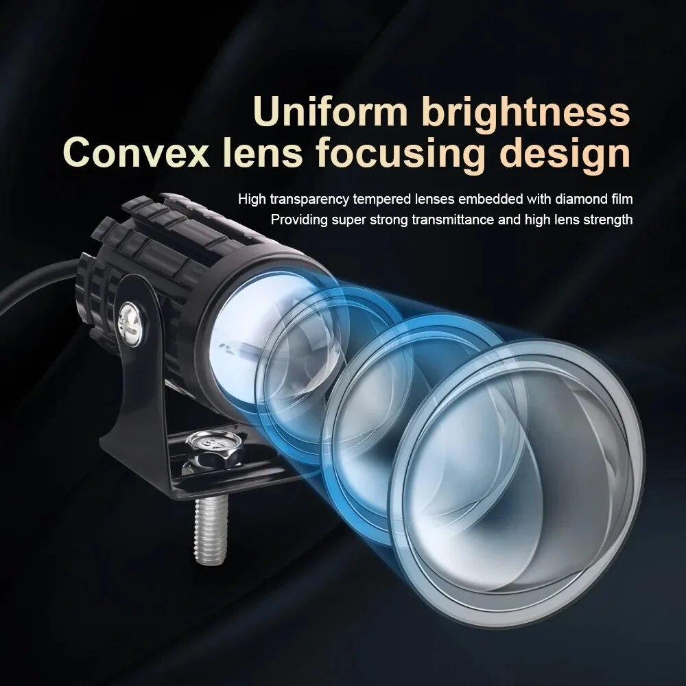 1/2PCS Universal รถจักรยานยนต์ - Projector Lamp Replacement บทวิจารณ์และราคา