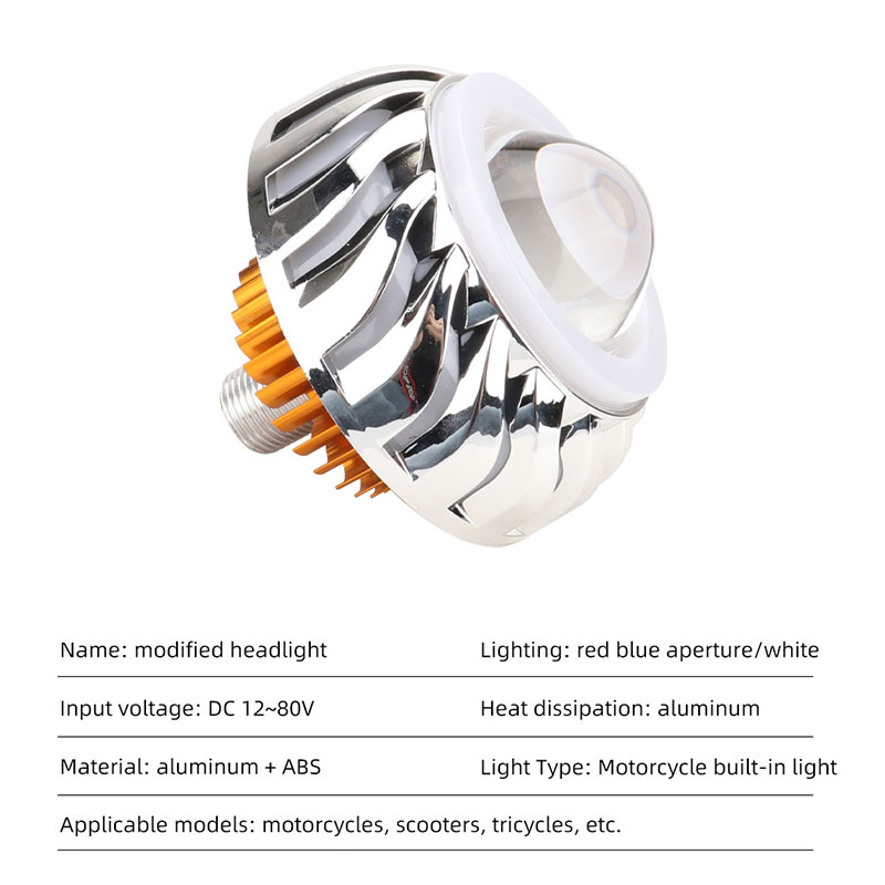 1pcs ไฟหน้ารถจักรยานยนต์ Dual  - Projector Lamp Replacement บทวิจารณ์และราคา