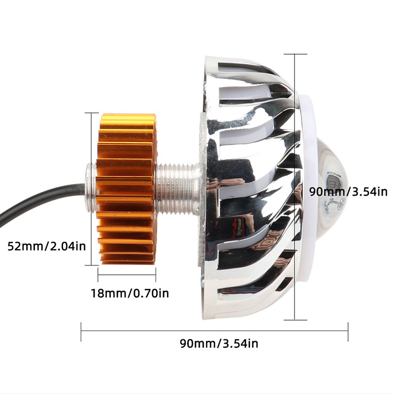 1pcs ไฟหน้ารถจักรยานยนต์ Dual  - Projector Lamp Replacement บทวิจารณ์และราคา