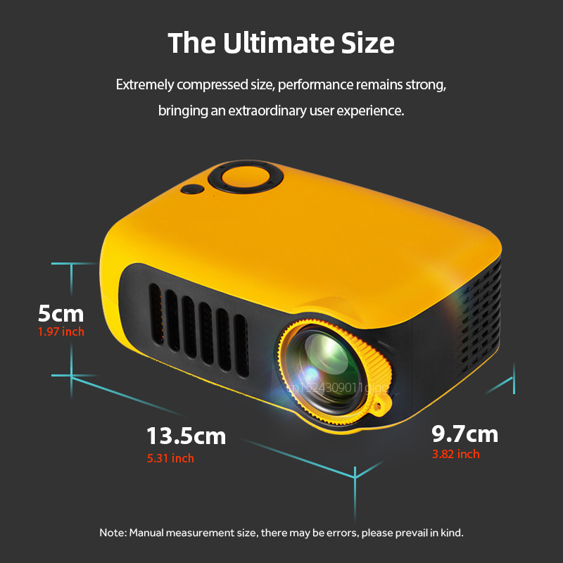A2000 มินิโปรเจคเตอร์แบบพกพาโฮ - Home Cinema Laser Projector บทวิจารณ์และราคา