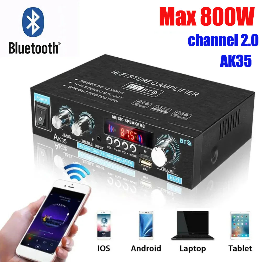 HiFi Digital AK35 บลูทูธเครื่อ - Home Cinema Receiver บทวิจารณ์และราคา