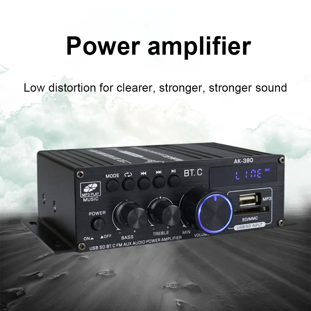 AK-380 800W เครื่องขยายเสียงรถ - Home Cinema Receiver บทวิจารณ์และราคา