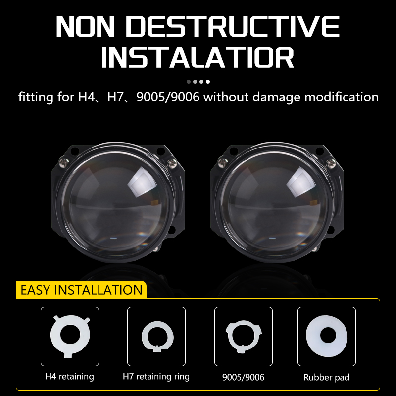 SANVI 2.5 นิ้ว S6 Mini Auto Bi - Projector Lamp Replacement บทวิจารณ์และราคา