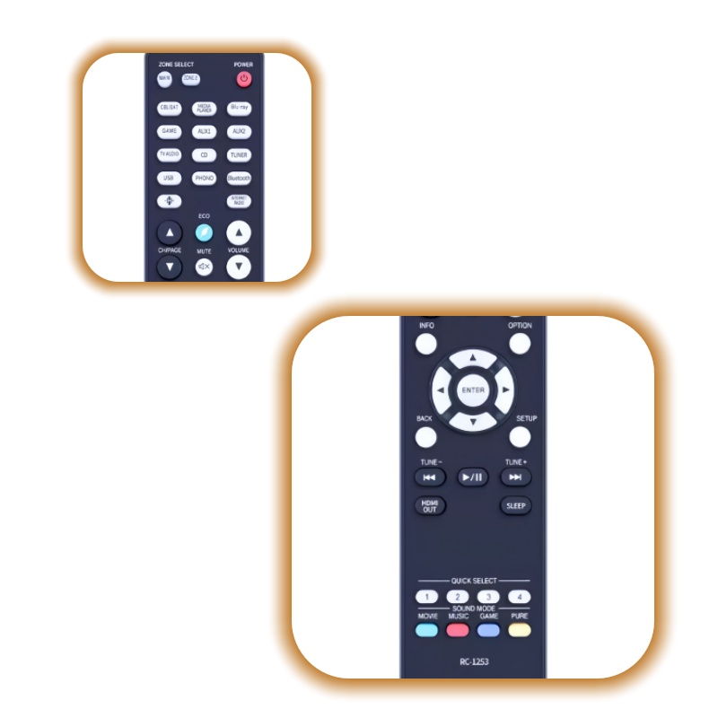 RC-1253 รีโมทคอนโทรลสากลสำหรับ - Home Cinema Denon บทวิจารณ์และราคา