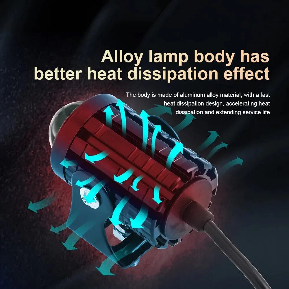 ไฟหน้ารถจักรยานยนต์ LED แบบโปร - Projector Lamp Replacement บทวิจารณ์และราคา