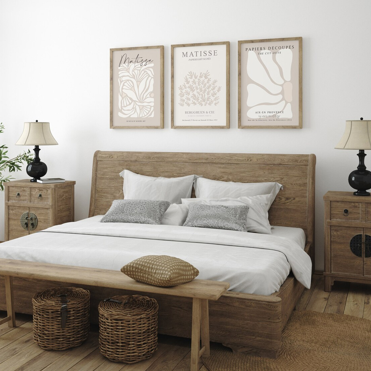 ชุดภาพพิมพ์บนผ้าใบสไตล์โบฮีเมี - Home Cinema Wall Art บทวิจารณ์และราคา