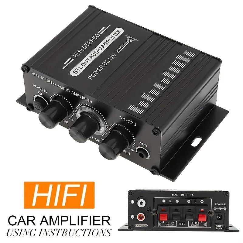 AK-270 400W มินิเพาเวอร์แอมป์  - Home Cinema Theater บทวิจารณ์และราคา