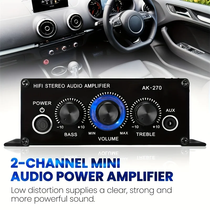AK-270 400W มินิเพาเวอร์แอมป์  - Home Cinema Theater บทวิจารณ์และราคา