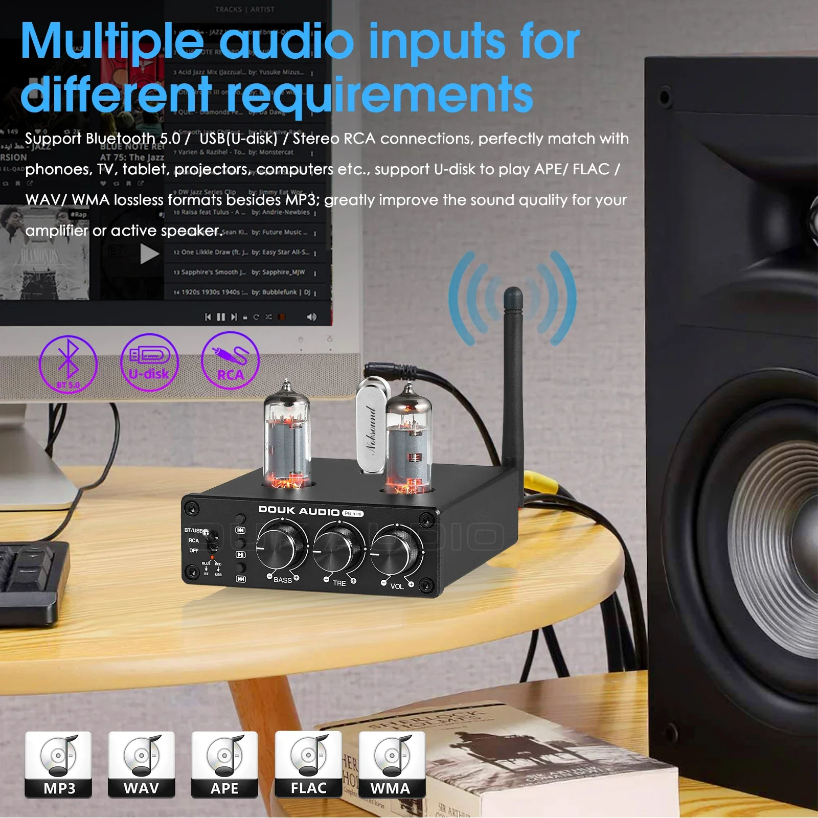 Douk Audio HiFi Bluetooth 5.0  - Home Cinema Receiver บทวิจารณ์และราคา