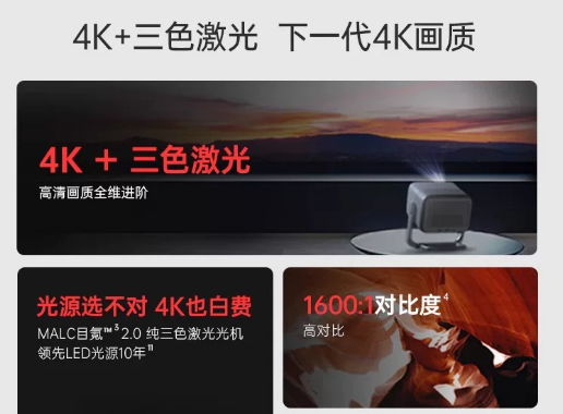 โปรเจคเตอร์เลเซอร์ 4K Ultra HD - Home Cinema Laser Projector บทวิจารณ์และราคา