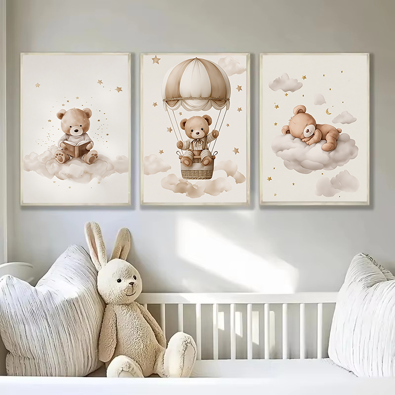 ภาพพิมพ์ผ้าแคนวาสลายหมีเท็ดดี้ - Home Cinema Wall Art บทวิจารณ์และราคา