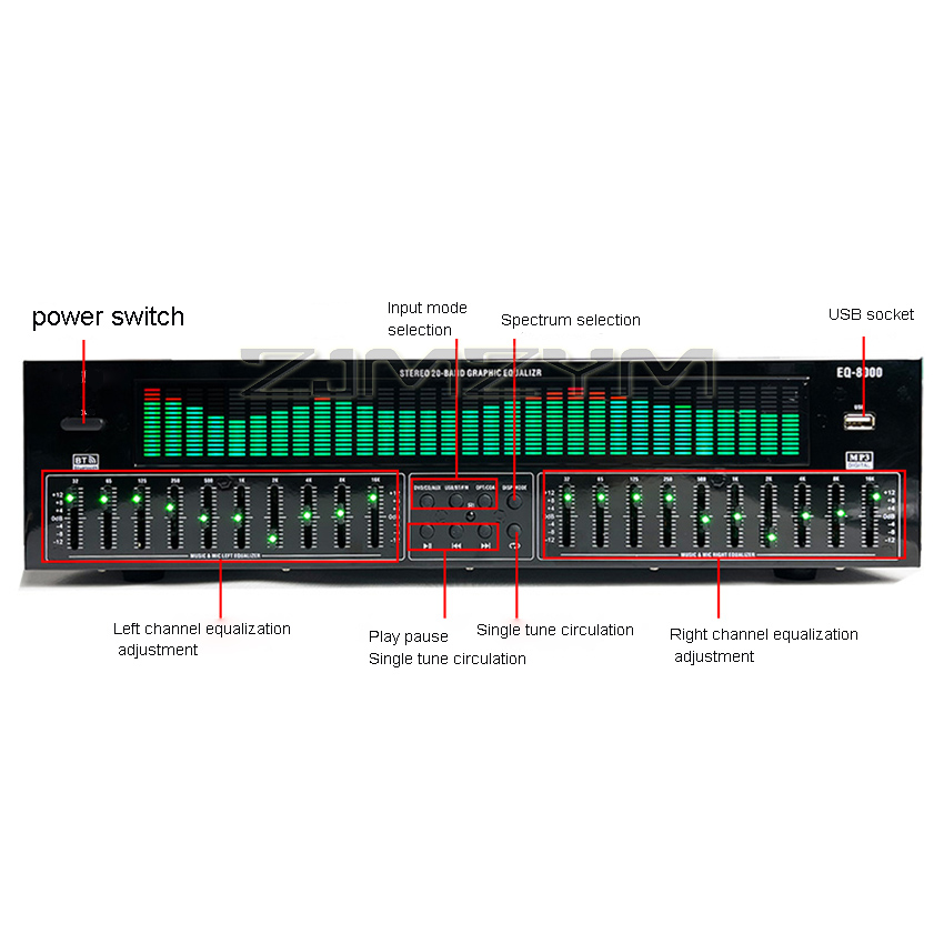 EQ8000 อีควอไลเซอร์ บลูทูธ 5.3 - Home Cinema Receiver บทวิจารณ์และราคา